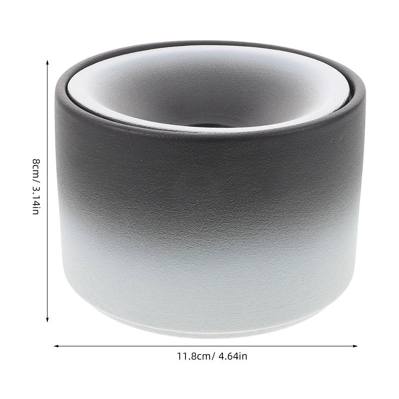 Large Ceramic Smokeless Ashtray with Lid Waterproof Desktop Ash Container for Home Office Patio - Image 3