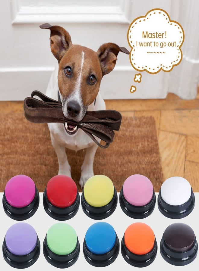 PELTEFLU Voice Recording Button, 30 Second Record Button for Dog Pet Interactivity, Gift for Friend, Family,10 Color Have Coffee and White - Image 4
