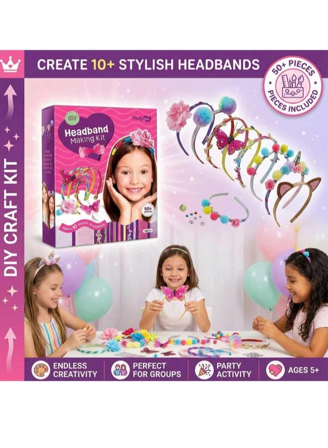 مجموعة صنع عصابة رأس DIY - أكثر من 10 عصابات رأس أنيقة مثالية للعب الإبداعي والأنشطة الجماعية - Image 1