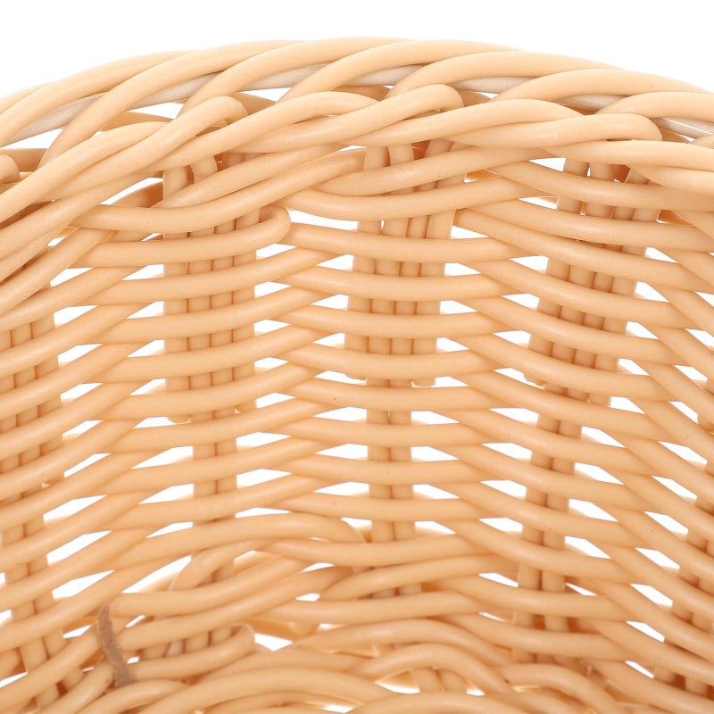 Medium Oval Woven Bread Fruit Basket 29x21x9 5cm Imitation Rattan Kitchen Countertop Organizer - Image 4