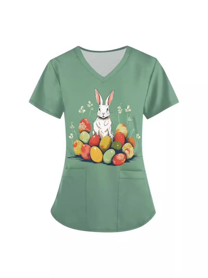 2024 Fashion Printed Series 3D V-Neck Protective Workwear - Image 3
