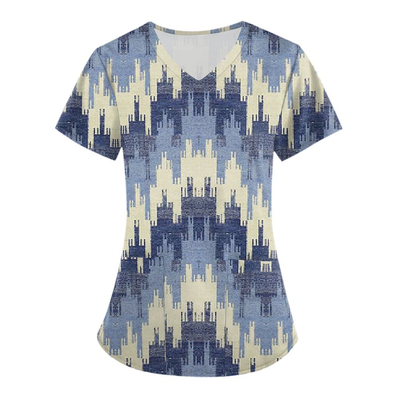2024 Fashion Printed Series 3D V-Neck Protective Workwear - Image 1