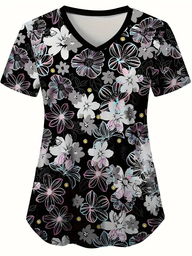 2024 Fashion Printed Series 3D V-Neck Protective Workwear - Image 2