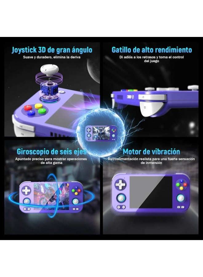 RG 476H Consola de Juegos Portátil Retro,función AI Consola de Juegos,Pantalla LTPS in-Cell de 4,7" 1280*960P,Android 13,2,4/5G WiFi&BT 5.0,transmisión inalámbrica de Pantalla Sin Tarjeta TF8+128G standard + external 256G + storage bag blue - Image 5
