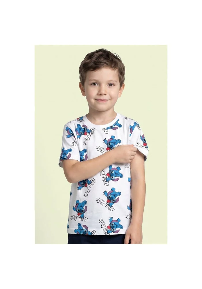 أر أند بي 2 Pack Stitch Print T-Shirts with Short Sleeves