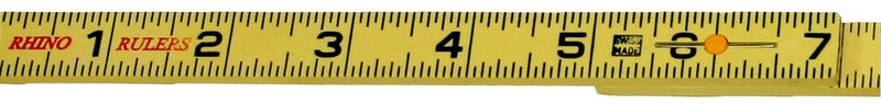 Rhino Rulers Folding Outside Reading Carpenter's Ruler 6' Length - 55140 - Image 2