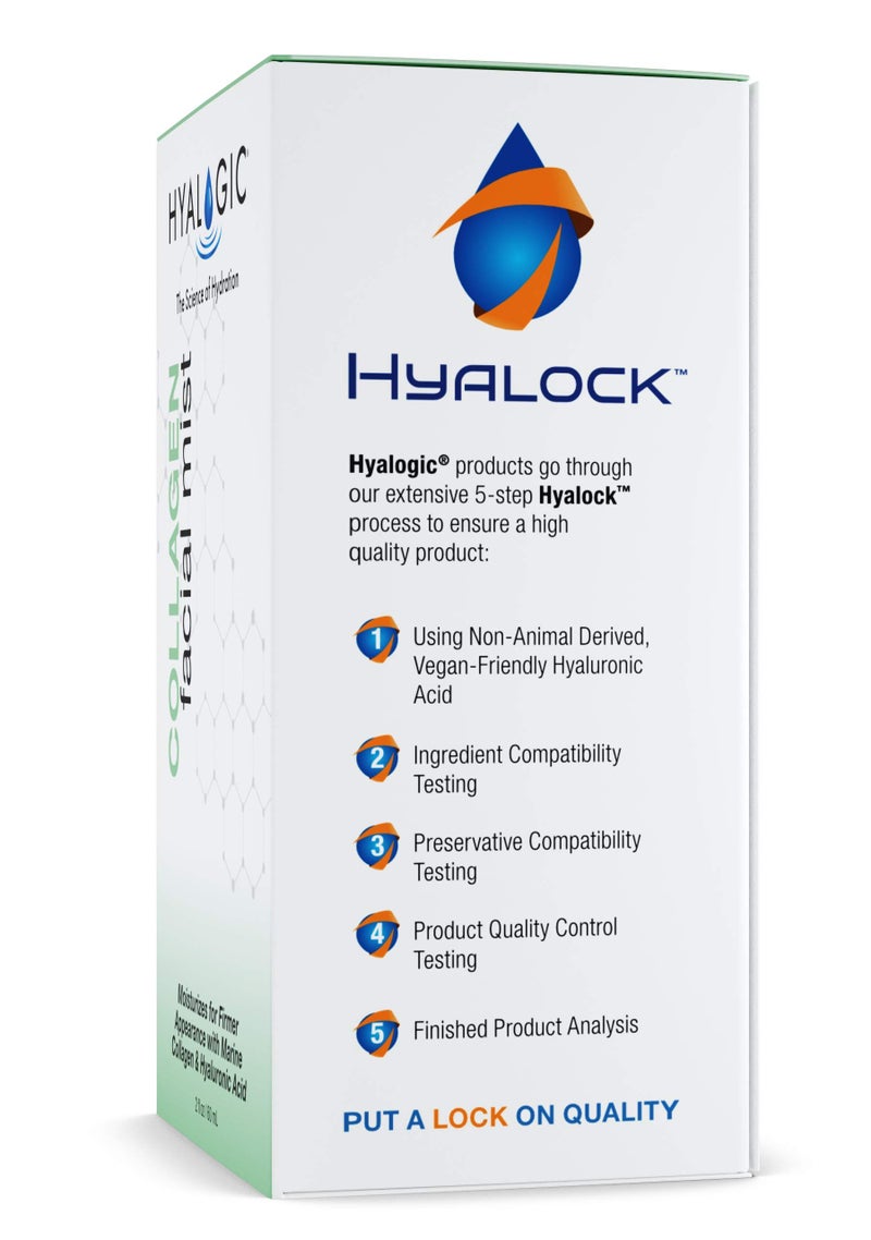 Hyalogic Hyaluronic Acid Collagen Facial Mistâ€”Moisturizer Spray, Non-greasy Hydrating Primer & Makeup Setting Spray â€“ Dye, Fragrance, & Cruelty-Free (2 oz) - Image 4
