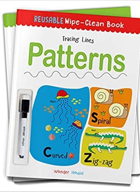 Reusable Wipe And Clean Book Tracing  Lines Patterns  Trace And Practice Patterns