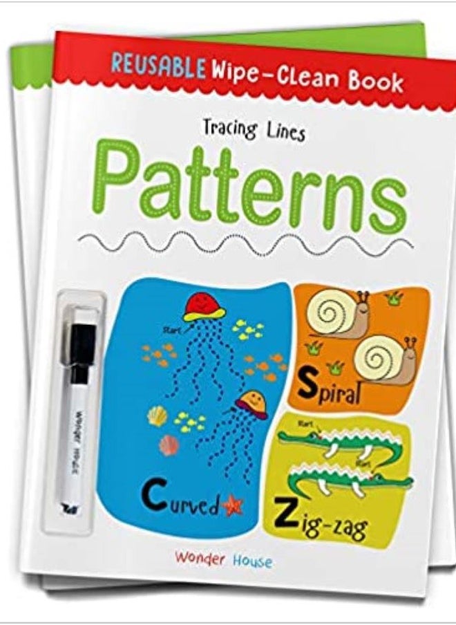 null - Reusable Wipe And Clean Book Tracing  Lines Patterns  Trace And Practice Patterns - Image 1