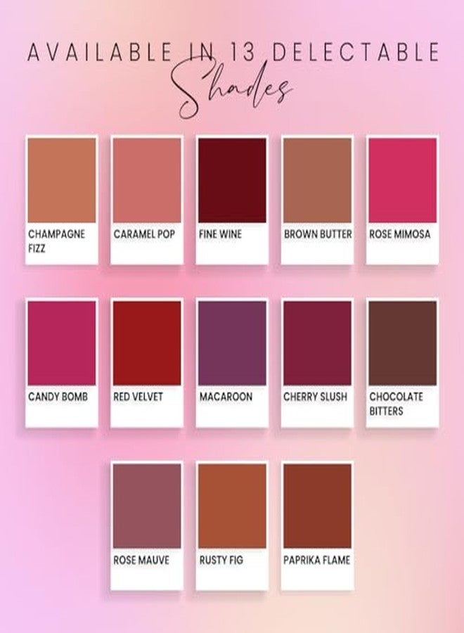 كالرسينس أحمر شفاه سائل مقاوم للانتقال من كولوريسنس روزيت أوه ماي كيس | ترطيب، تأثير مطفي | لون غني للغاية | سريع الجفاف | لون التين الصدئ - 6 مل - Image 5