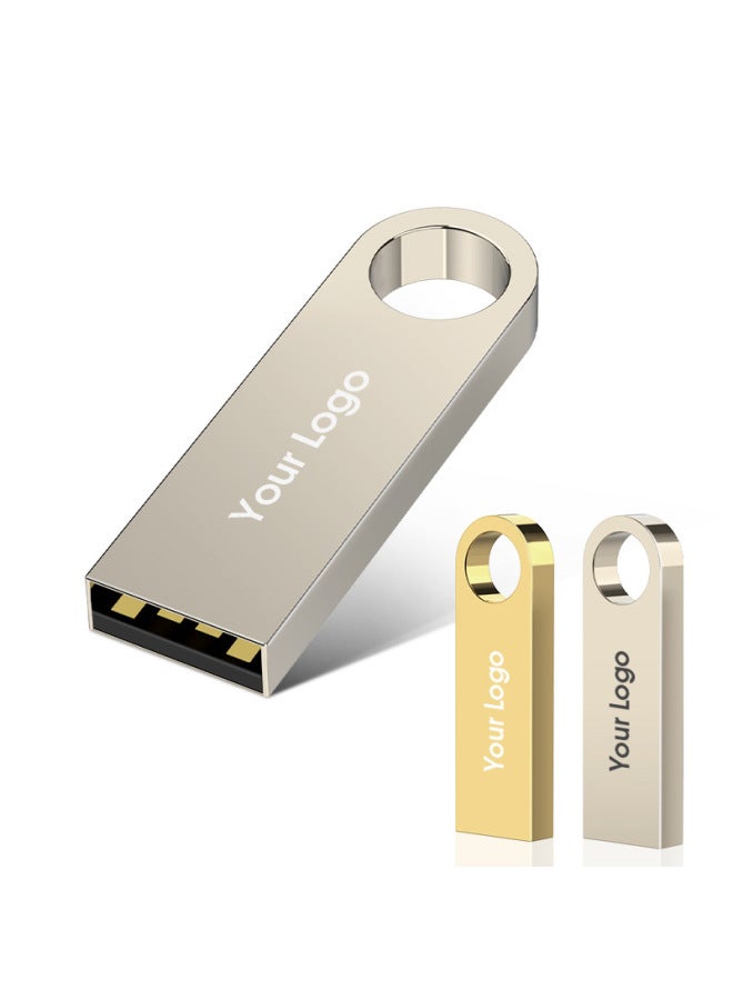 USB Flash Disk Gift USB Flash Disk 16g32g Metal USB Flash Disk Printed LOGO Creative Bidding USB Flash Disk Music-Capacity:64GB - Image 4