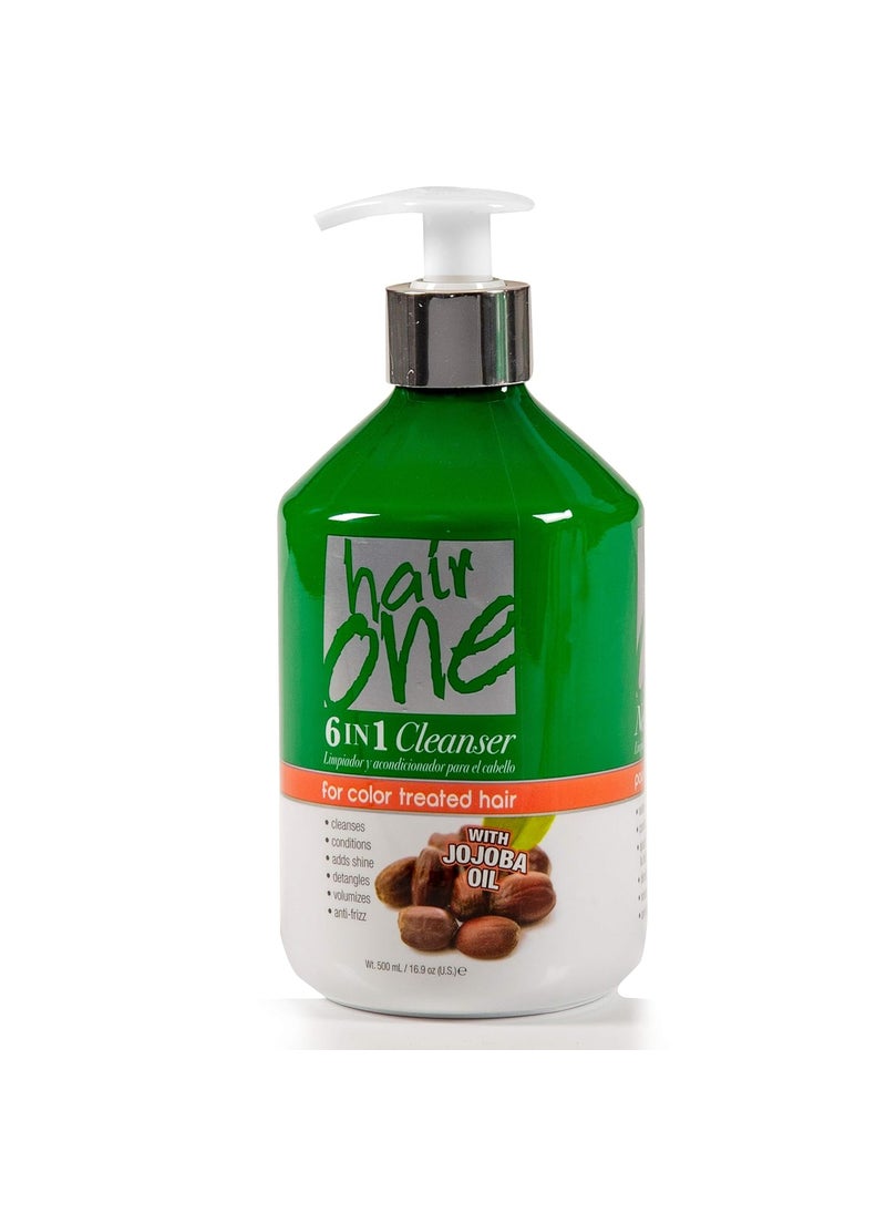 Hair One - 6 in 1 Cleanser, Jojoba, 16.9 Fluid Ounce - Image 1