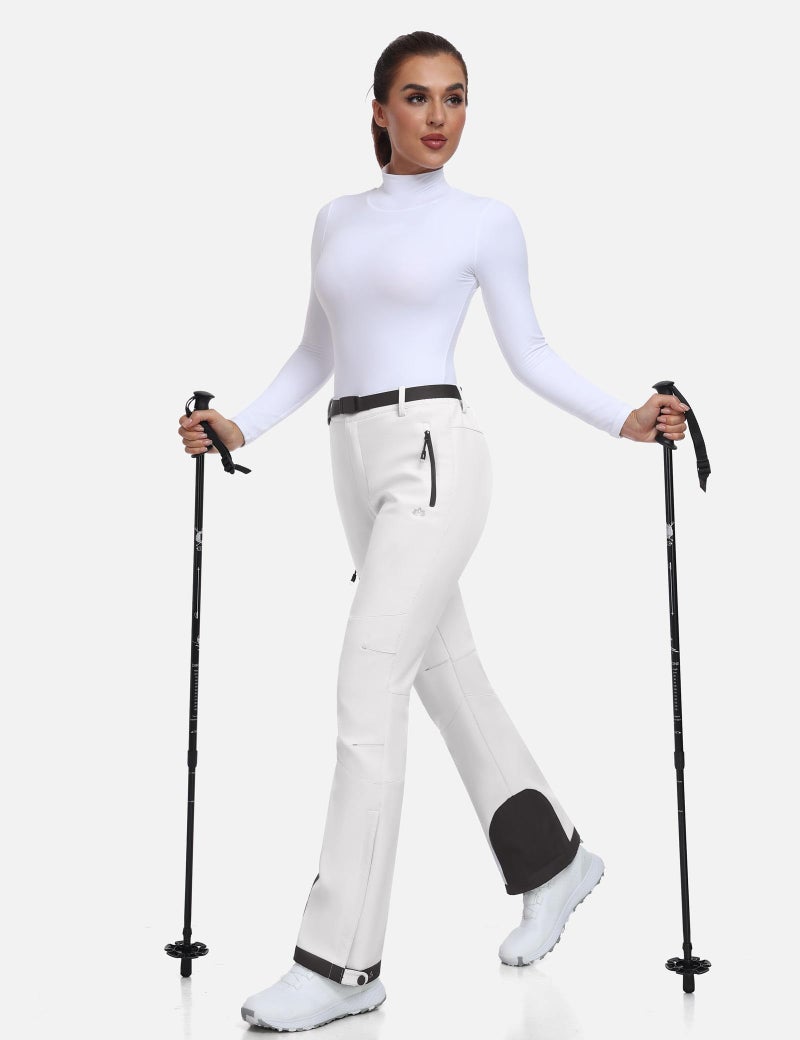 Heathyoga Snow Ski Pants Women Waterproof Softshell Insulated Fleece Lined Snowboard Pants Hiking Pants for Winter Outdoor - Image 5