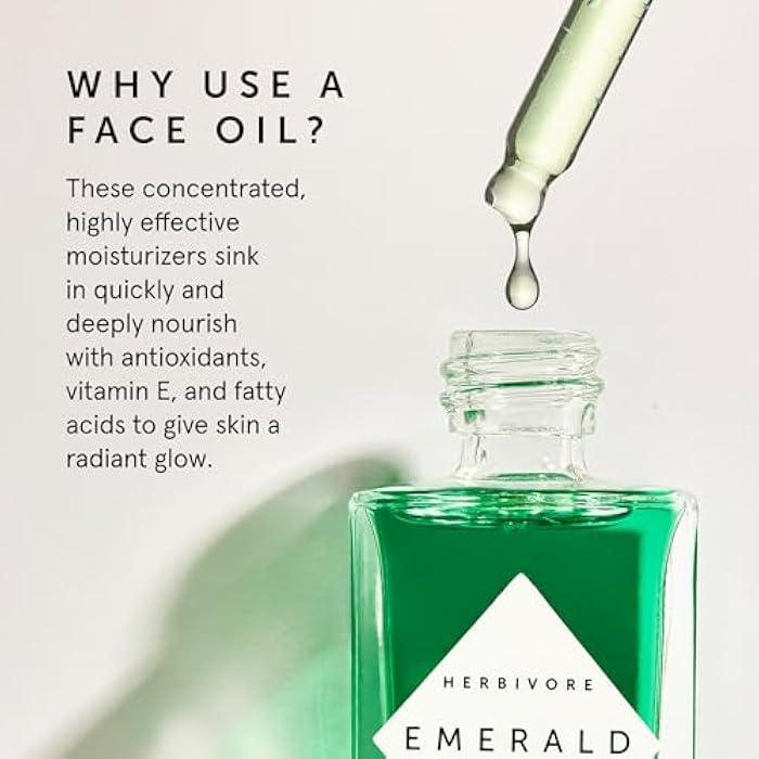 HERBIVORE Emerald Facial Oil | Calming & Soothing for Stressed Skin | Deeply Hydrating with Squalane & Ashwagandha, Safe for Blemish Prone Skin, Vegan - Image 5