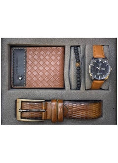 Luxury Essentials Gift Set The Ultimate Men's Accessory Collection Timeless Elegance: Watch, Wallet, Belt Bracelets
