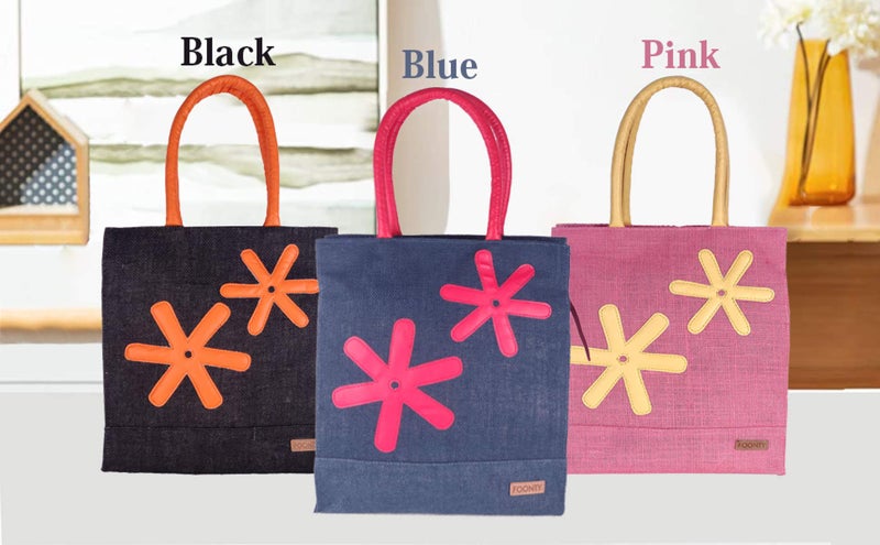 Foonty Exclusive Star Daily Use Jute Lunch Bags(Pack of 2,Multicolor,FFFWB6013D) - Image 5