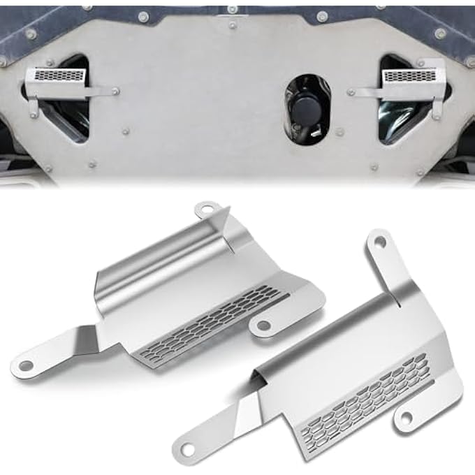 MSIZOY Front Lower Bumper Air Deflector Compatible with for Corvette C8 2020, 2021, 2022, 2023, 2024, 2025 - Replacement for OEM 85580653 & 85580654, Reduces Drag & Protects Engine (Left & Right) - Image 1