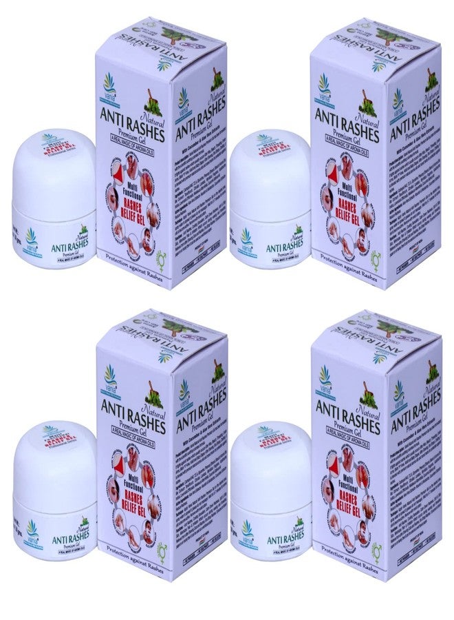 Vania Natural Anti Rashes Premium Gel 30 gm (Pack of 4)|Aroma Oils|Anti-Rashes |Pre & Post Waxing & Threading |Unisex |Adult & Baby Diaper |Under Arm |Shaving Cut |Chafing |Bikini V Area & Bra Straps| - Image 1