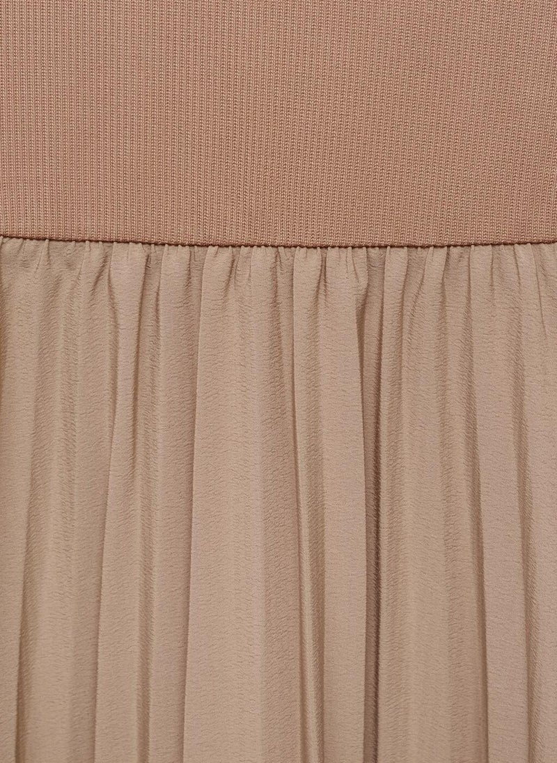MANGO Combined pleated dress  - Image 3