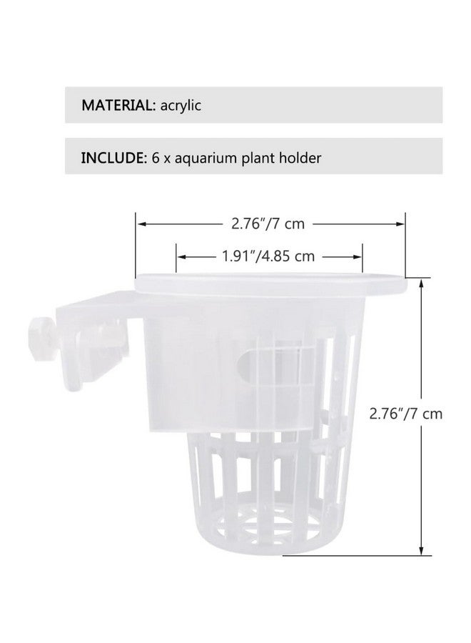 VAYINATO® 2 Pcs White Hanging (Cup Type) Water Plant Holder Pot for Aquarium Fish Tank, Aquaponic Plant Growing Landscape Plants Aquascape Decoration Water Plants by Petzlifeworld - Image 5