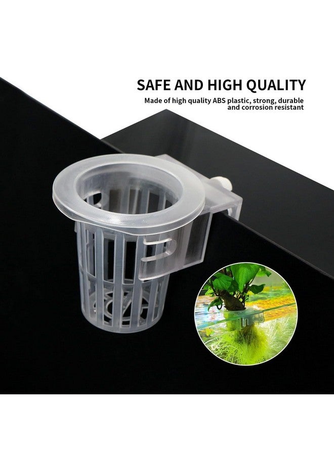 VAYINATO® 2 Pcs White Hanging (Cup Type) Water Plant Holder Pot for Aquarium Fish Tank, Aquaponic Plant Growing Landscape Plants Aquascape Decoration Water Plants by Petzlifeworld - Image 4