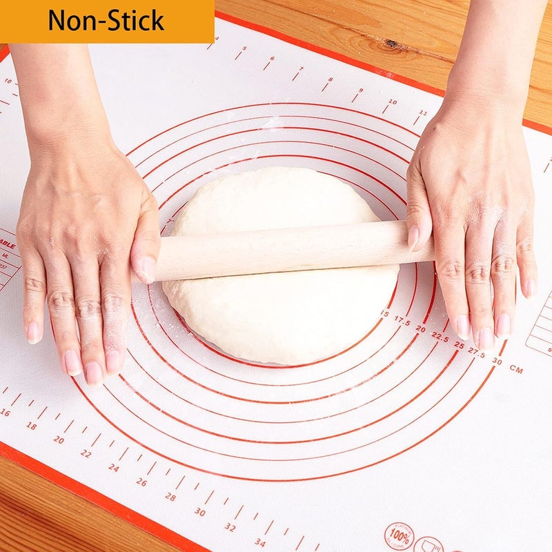 NIL JO Silicone Baking Mat Big Size Roti Mat Chapati Mat Atta Kneading MatNon Stick Fondant Rolling MatMulti - Image 4
