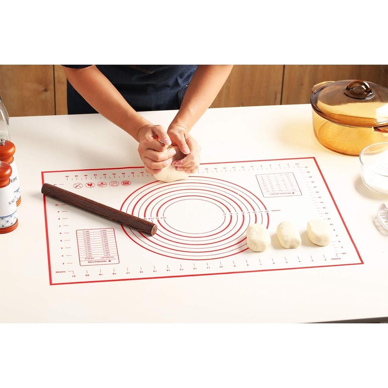 NIL JO Silicone Baking Mat Big Size Roti Mat Chapati Mat Atta Kneading MatNon Stick Fondant Rolling MatMulti - Image 5