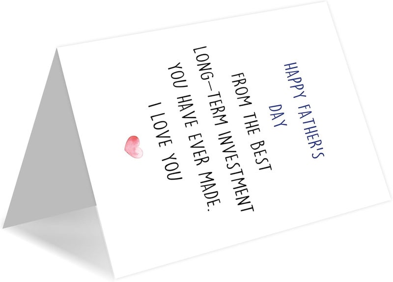 HEJOYN Fathers Day Card Gifts for Dad, Father Day Gift from Daughter Son Kids, Happy Father's Day Card, Father's Day Gift Idea for Men Him, Gifts For Dad Who Wants Nothing - Image 5