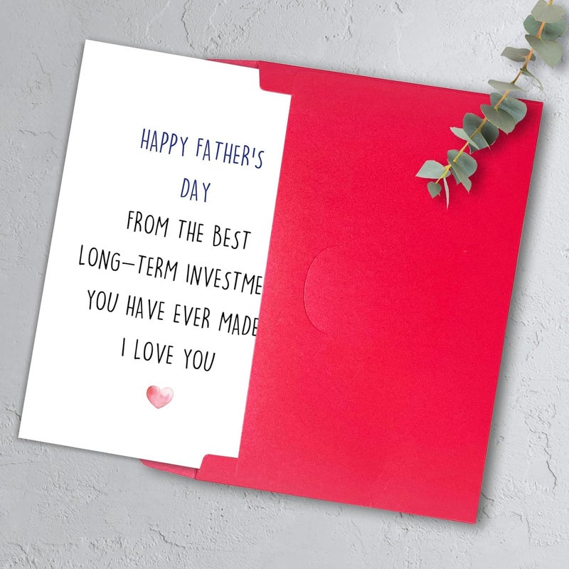 HEJOYN Fathers Day Card Gifts for Dad, Father Day Gift from Daughter Son Kids, Happy Father's Day Card, Father's Day Gift Idea for Men Him, Gifts For Dad Who Wants Nothing - Image 4