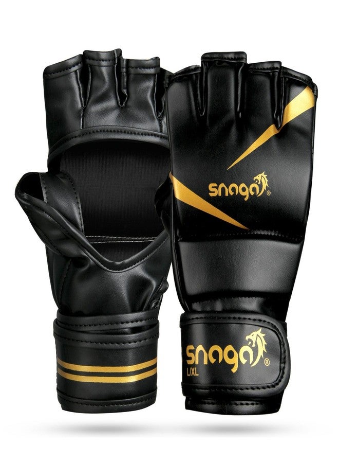 Snaga Martial Arts Training Gloves - MMA Gloves with Thich Pad and Adjustable Wristband for Protection and Comfort | All in One Kickboxing, MMA, Boxing, Street Fight, Mitts Gloves (S) - Image 1