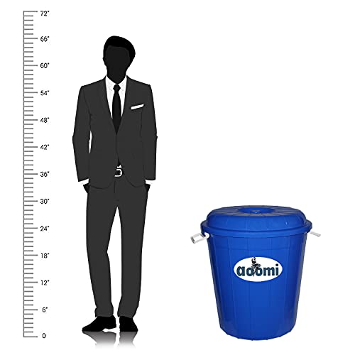 AOOMI New Multipurpose Plastic Storage Bucket Drum 100 LTR with Lid - Image 4