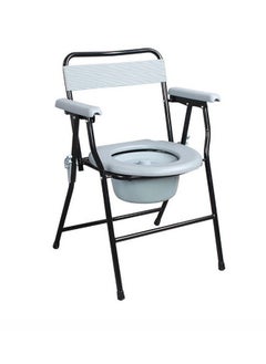 Folding toilet chair, comfortable shower chair, toilet seat, toilet chair for the disabled, shower seat for pregnant women and the elderly, portable and foldable toilet rack, comfortable and portable bathroom chair