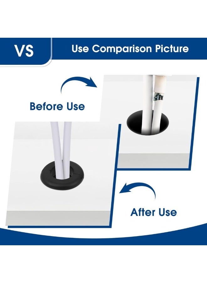 200Pcs Hollow Rubber Grommet Kit, Firewall Hole Plug Assortment Gaskets for Wiring, Wire, Automotive, Firewall, Sheet Metal, Hardware Repair - Image 4