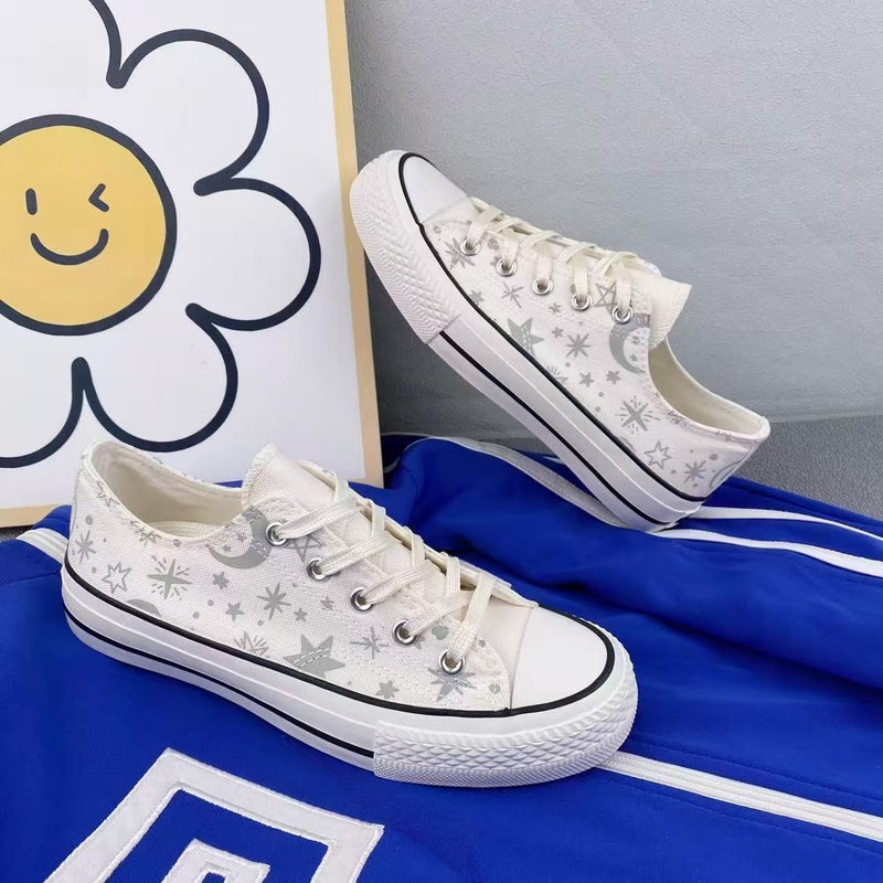 Warrior Low-top couple sneakers, new casual style for spring and autumn, versatile glow-in-the-dark canvas shoes. - Image 3