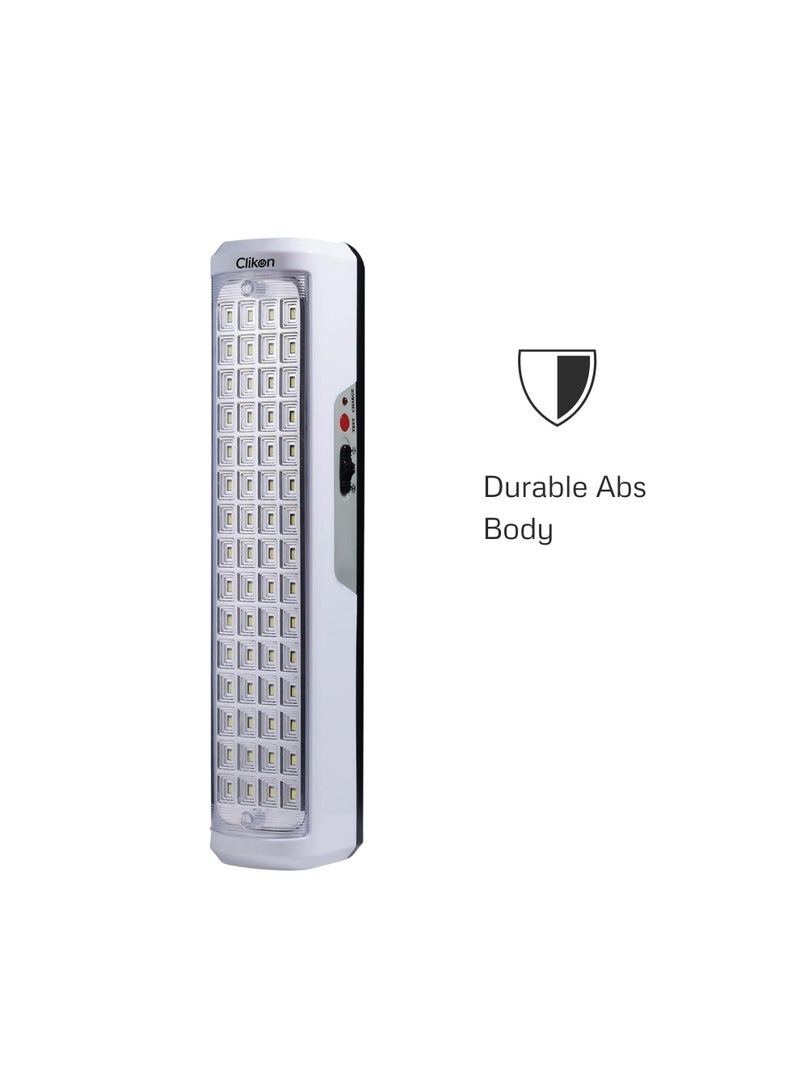 Clikon LED Emergency Lantern with 4000 mAh Battery, Charge Indicator, Durable ABS Body, Compact Design, Auto-cut off, 600 Lumen, 15 Watts, 2 Years Warranty, White and Black - CK7027 - Image 2