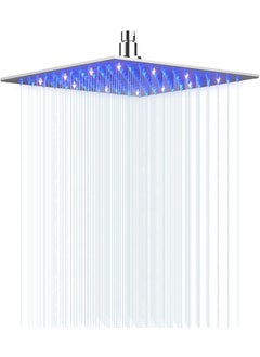 TOSCH TOSCH Zara Waterfall and Rain LED Premium Shower 12 BLUE RED COLOR WITHOUT ARM LED Shower 12  - Image 1