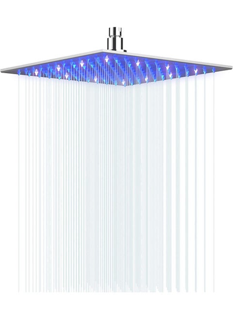 TOSCH Zara Waterfall and Rain LED Premium Shower 12 BLUE RED COLOR WITHOUT ARM LED Shower 12