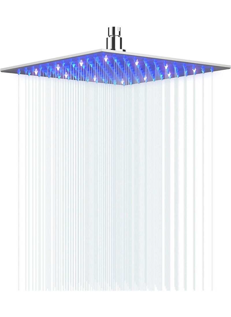 TOSCH - TOSCH Zara Waterfall and Rain LED Premium Shower 12 BLUE RED COLOR WITHOUT ARM LED Shower 12 - Image 1