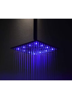 TOSCH TOSCH Zara Waterfall and Rain LED Premium Shower 12 BLUE RED COLOR WITHOUT ARM LED Shower 12  - Image 2