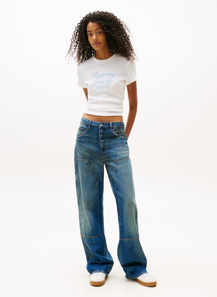 TOMMY JEANS Logo Crew Neck T-Shirt - Image 1