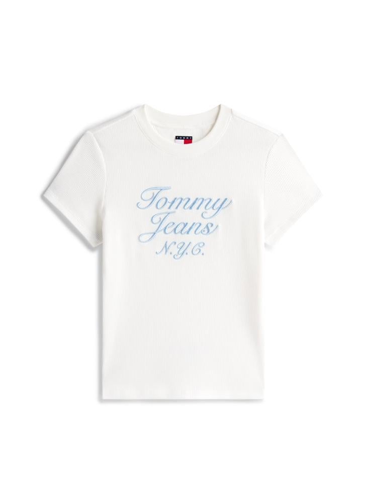 TOMMY JEANS Logo Crew Neck T-Shirt - Image 4