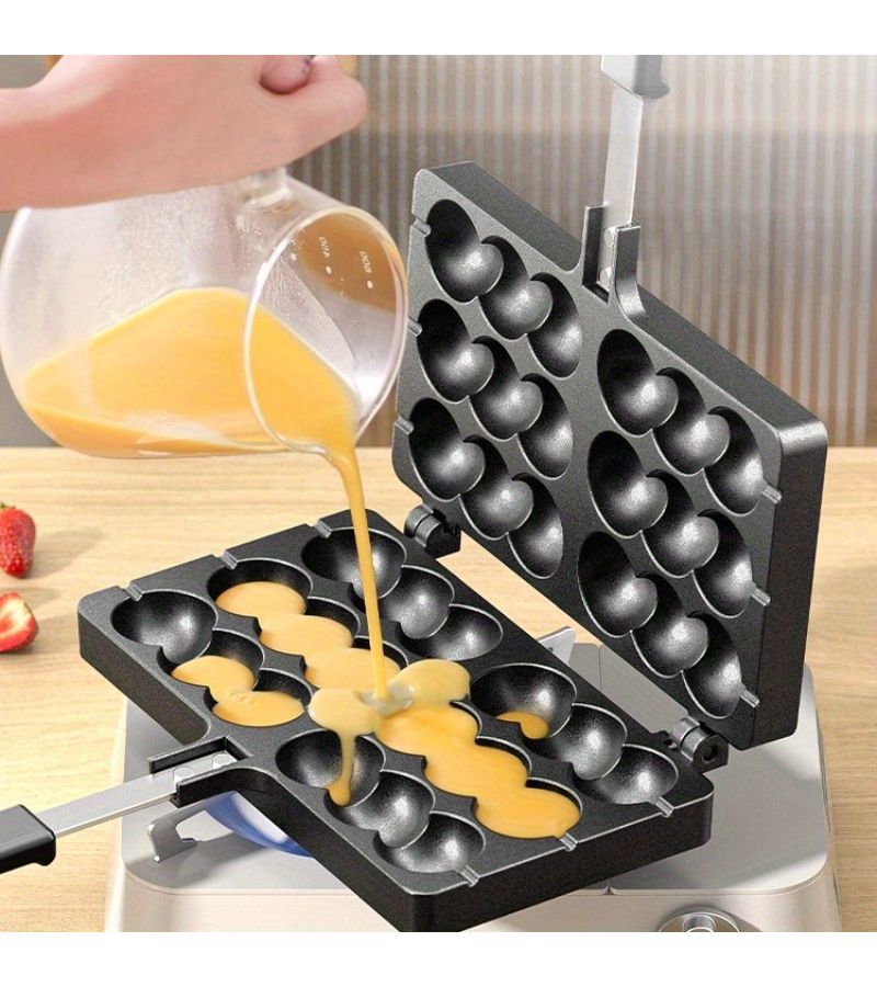 Commercial Egg Waffle Mold Gas Electric Baking Machine Cookie Cake - Image 2