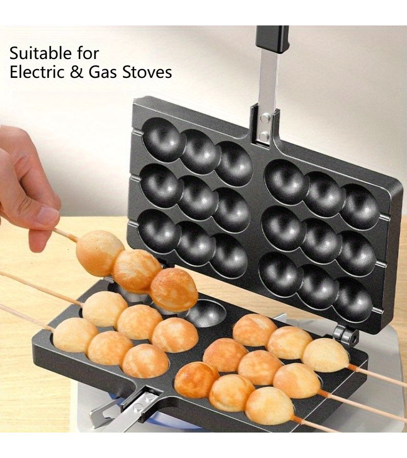 Commercial Egg Waffle Mold Gas Electric Baking Machine Cookie Cake - Image 5