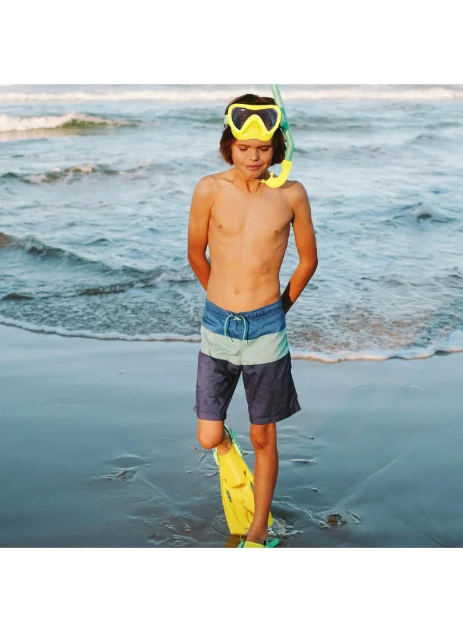 SUNNY LIFE Kids Dive Set Medium Sea Seeker Ocean – Snorkel Mask, Fins & Snorkel Tube for Kids, Adjustable Fit, Comfortable & Durable, Perfect for Swimming, Snorkeling & Beach Adventures
