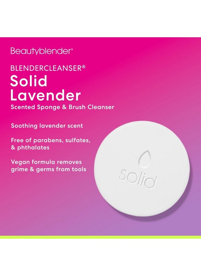 beautyblender Beautyblender® | Blendercleanser® Solid Lavender Makeup Sponge & Brush Cleanser + Silicone Scrub Mat, Cleansing Tool & Scented Makeup Sponge Cleaner, Vegan, Cruelty Free, Made in the USA, 1 oz  - Image 4