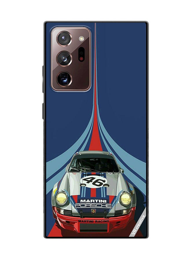 VR CREATIVE Protective Case Cover For Samsung Galaxy Note20 Ultra 5G Martini Porsche 46 Racing Car Design Multicolour - Image 1