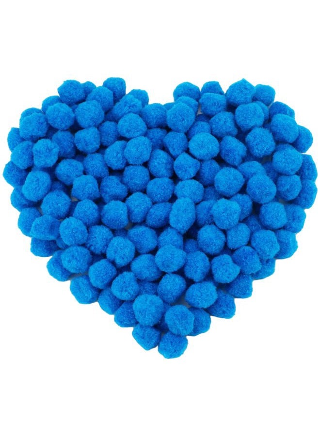 MORFEN 150 Pieces Pom Poms, 1 Inch Blue Craft Pom Poms, Fuzzy Pompom Puff Balls, Small Pom Pom Balls for DIY Arts and Crafts Projects, Home Decorations - Image 1