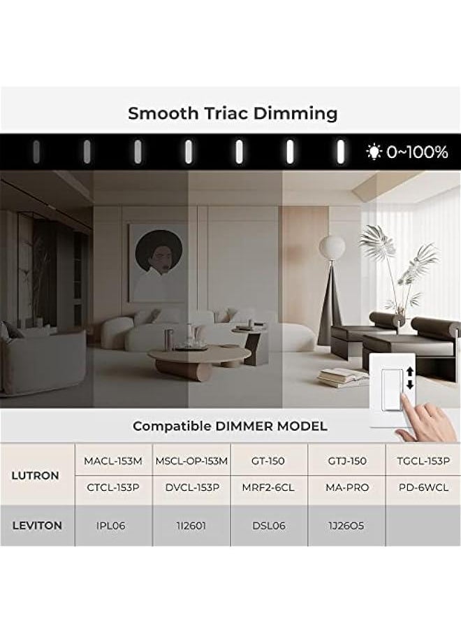 Arabest 12-Inch LED Black Flush Mount Ceiling Light Fixture with Night Light - 24W 2400LM - Dimmable Ceiling Light for Bedroom, Dining Room, Kitchen - Round - 3000K/4000K/5000K Selectable  - Image 5