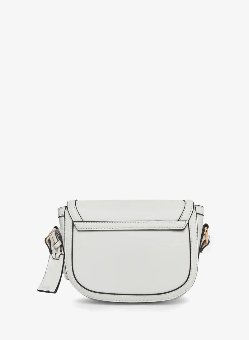Styli Styli Solid Crossbody Bag with Adjustable Strap