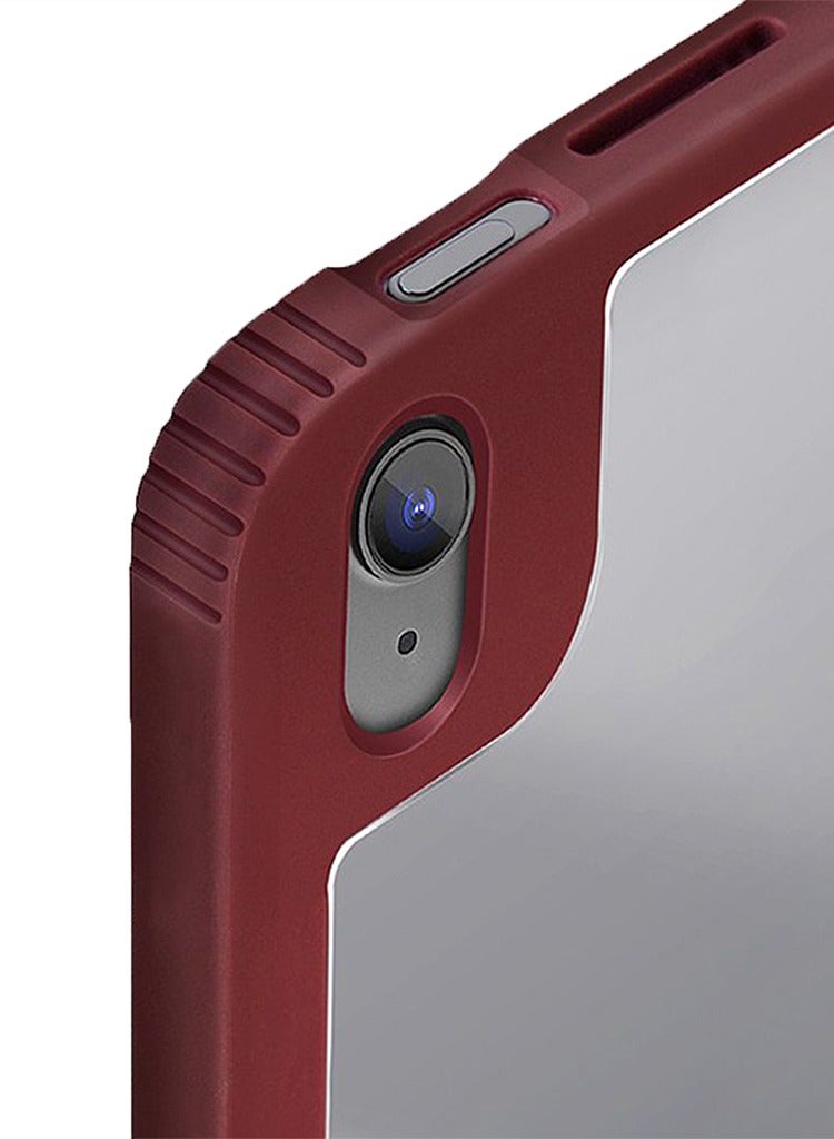 Uniq iPad Mini 2021 (6th Gen) Cover, UNIQ Case - Moven Antimicrobial Burgundy Maroon - Image 3